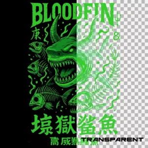 Blood Fin Green Horn Shark